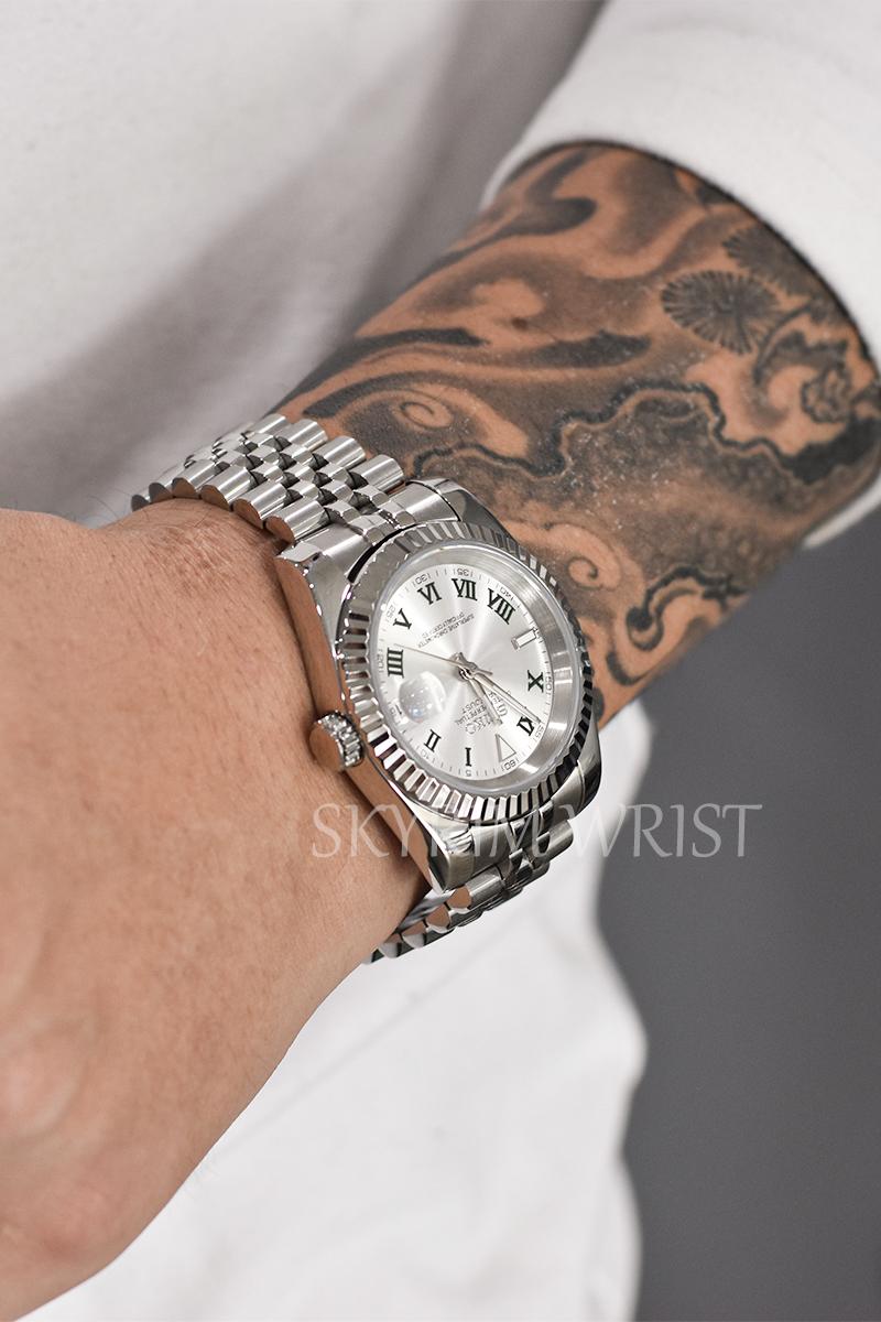 Mod Datejust Wimbledon Silver - SKYRIM WRIST
