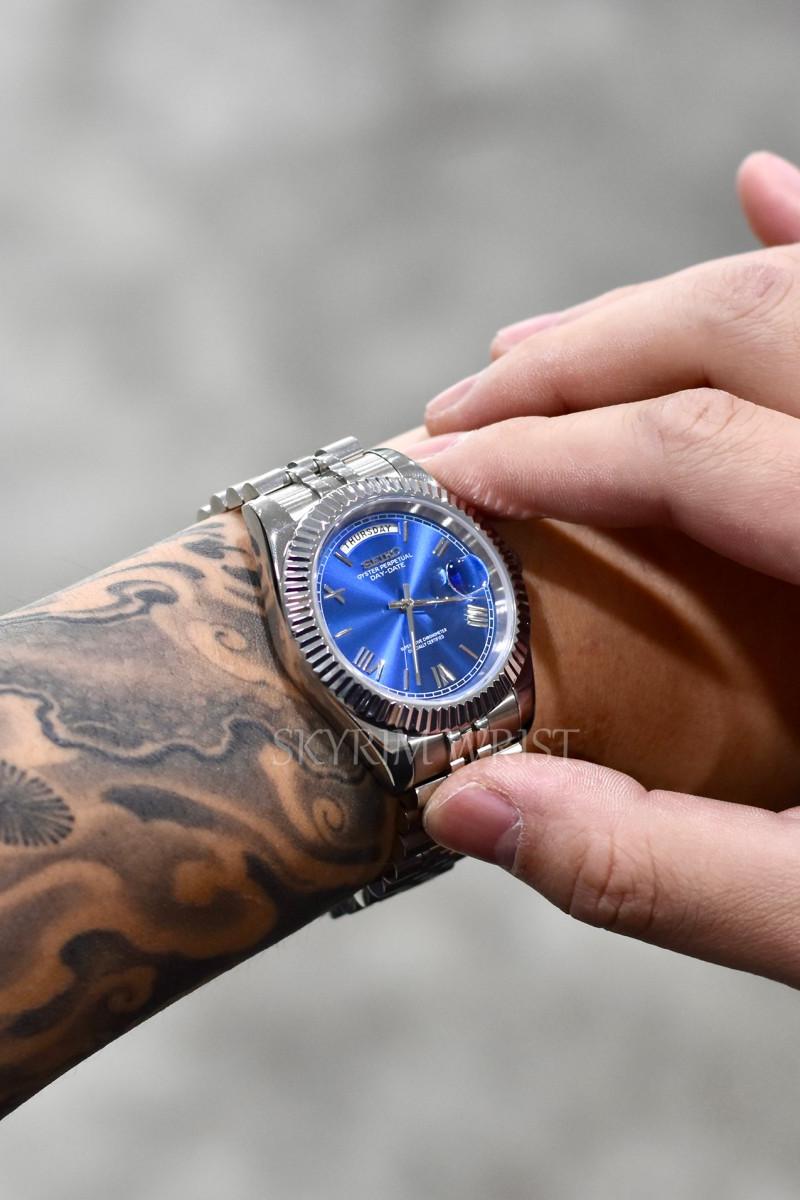 Mod Day-Date Blue - SKYRIM WRIST