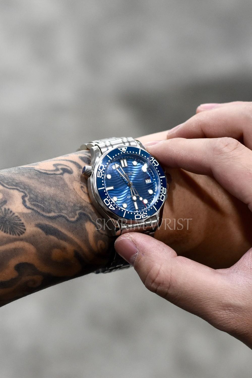 Mod Seamaster Silver Blue - SKYRIM WRIST