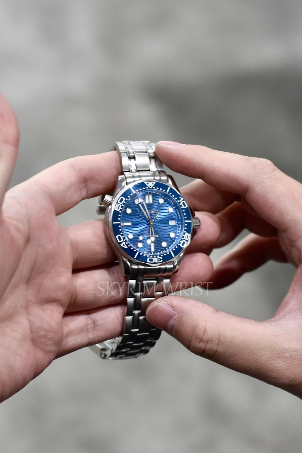 Mod Seamaster Silver Blue - SKYRIM WRIST