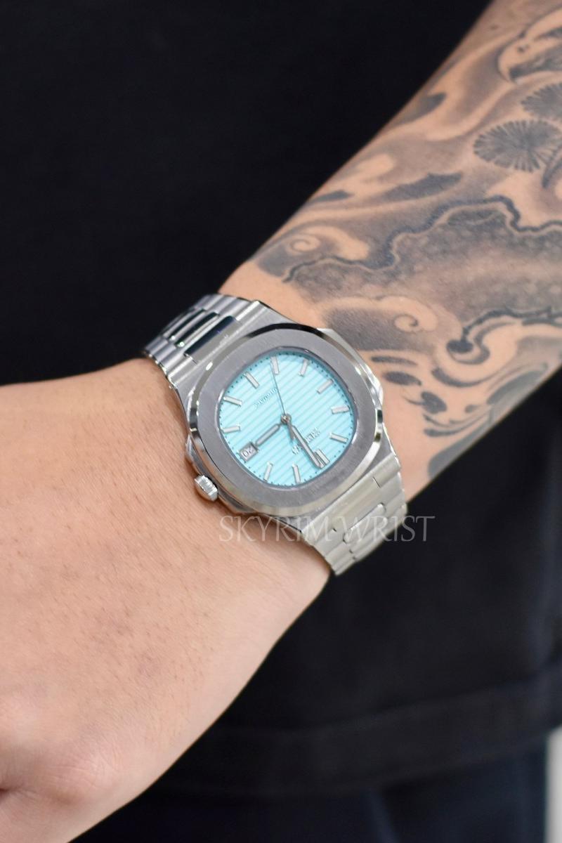 Mod Nautilus Silver Tiffany Blue - SKYRIM WRIST
