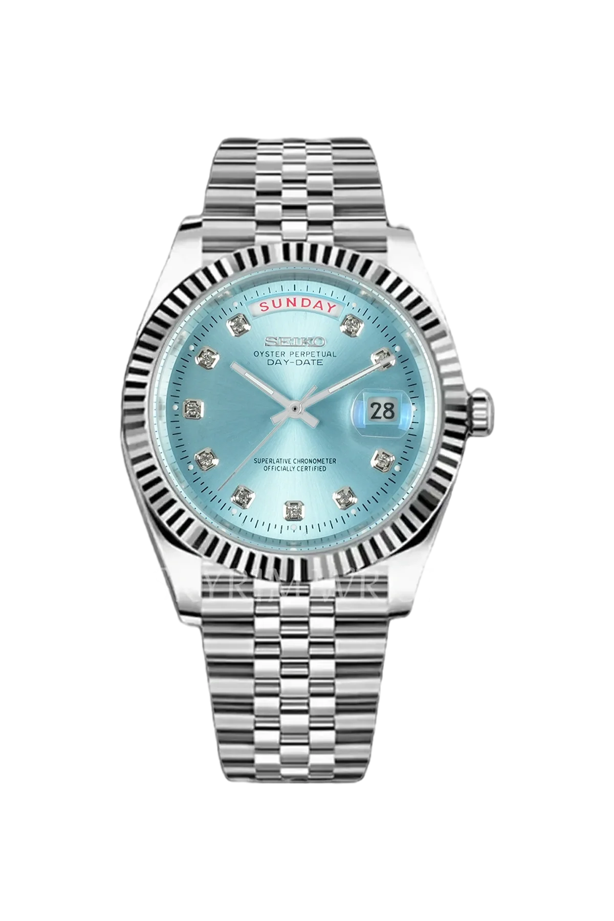 Mod Day-Date Sky Blue Diamond - SKYRIM WRIST