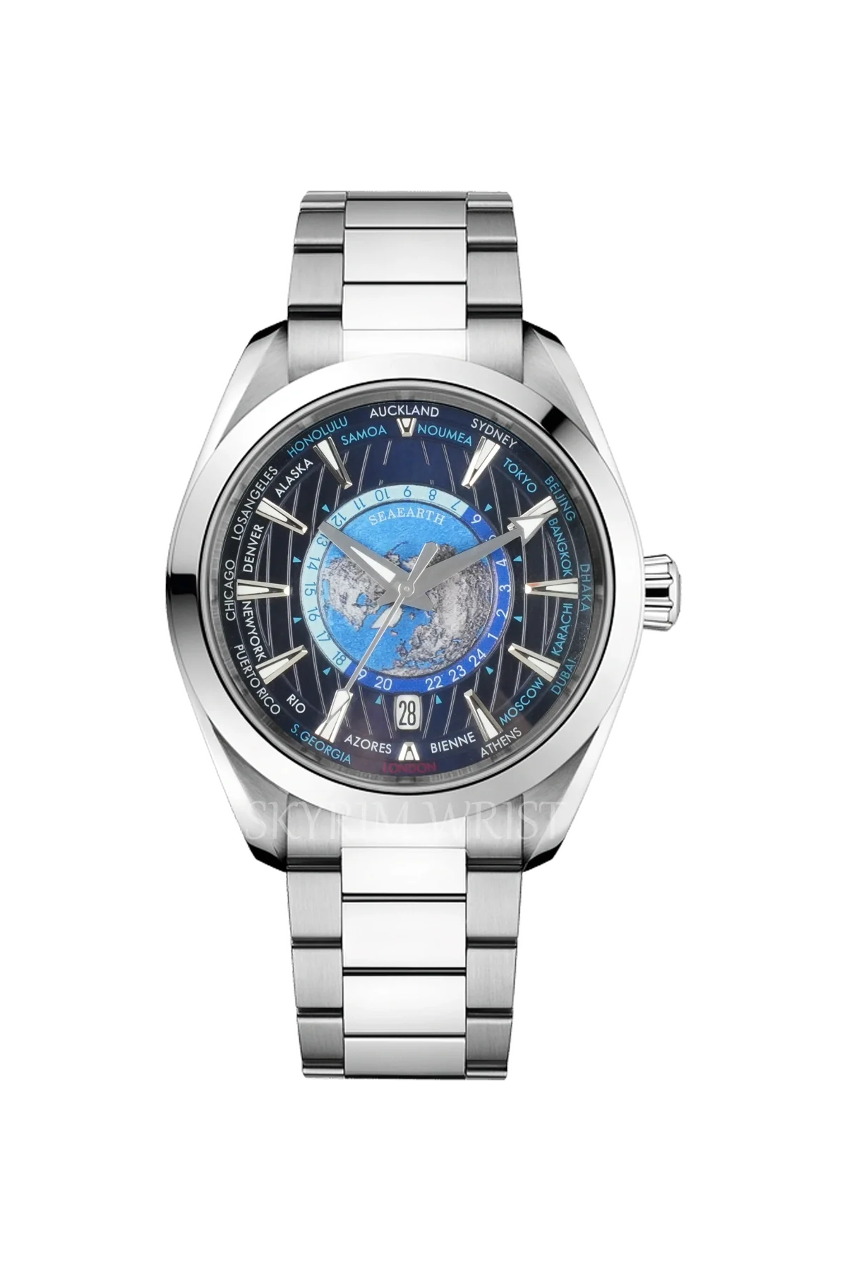 Mod Seamaster Aqua Terra Deep Blue - SKYRIM WRIST