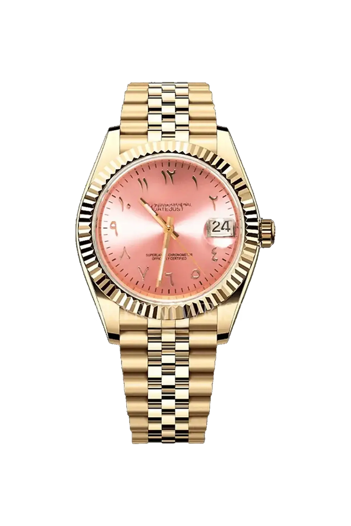 Mod Datejust Gold  Arabic Pink - SKYRIM WRIST