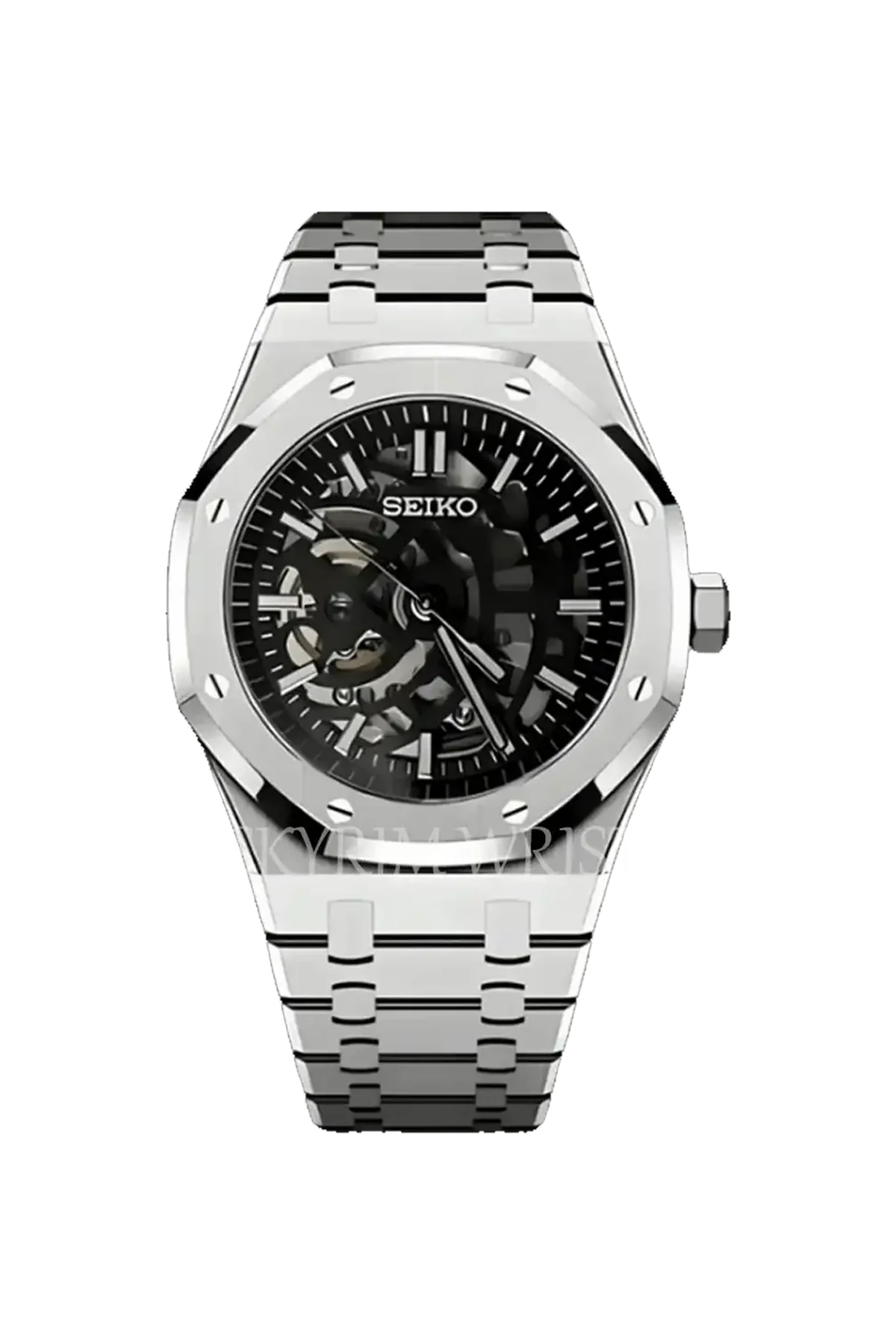 Mod Royal Oak Skeleton Black Silver - SKYRIM WRIST