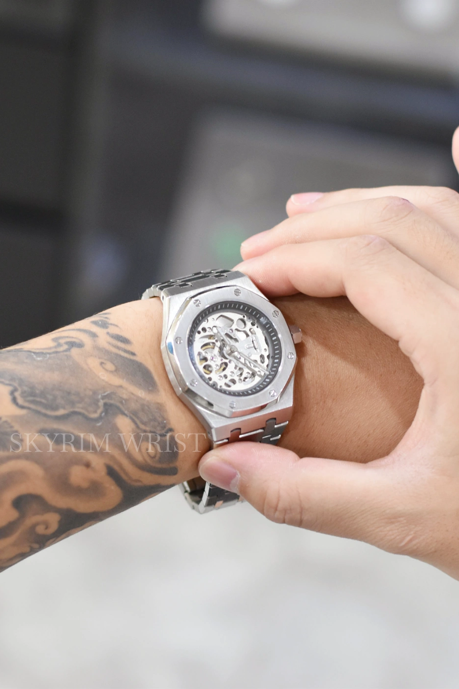 Mod Royal Oak Skeleton Silver II - SKYRIM WRIST