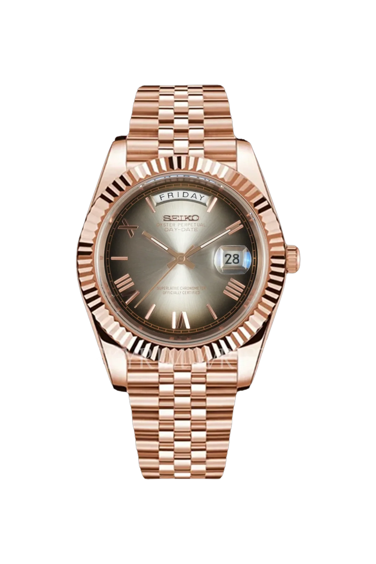 Mod Day-Date Rose Gold Mocha - SKYRIM WRIST 