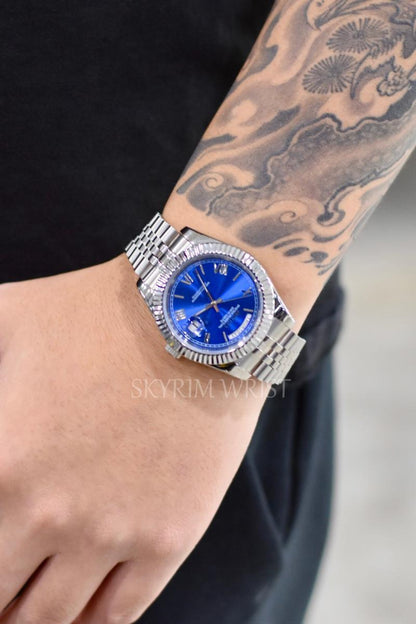 Mod Day-Date Blue - SKYRIM WRIST 