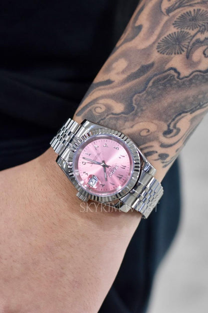Mod Datejust Arabic Pink - SKYRIM WRIST 