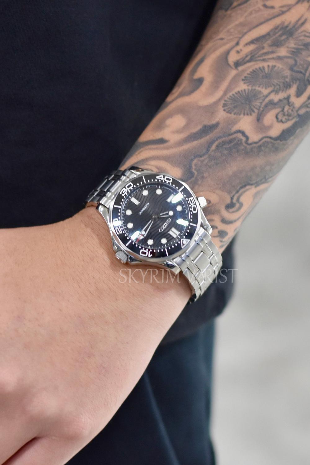 Mod Seamaster Silver Black - SKYRIM WRIST 