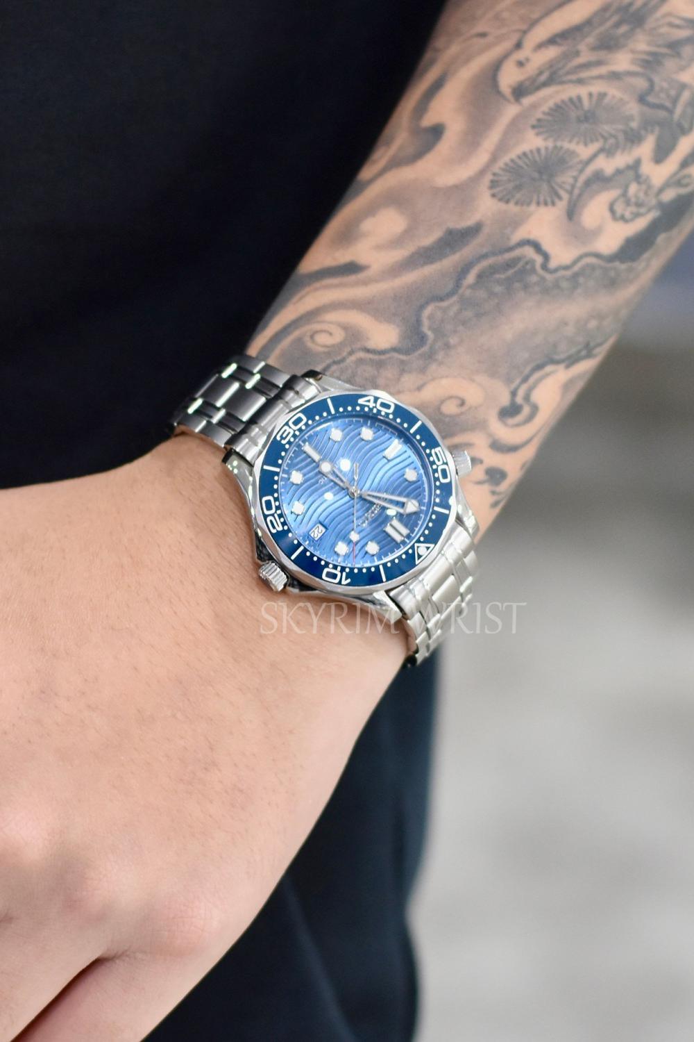 Mod Seamaster Silver Blue - SKYRIM WRIST 