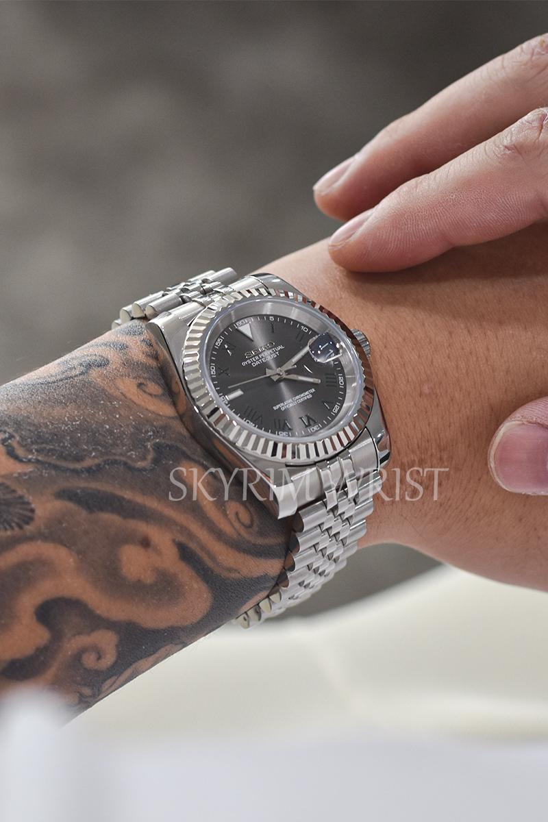 Mod Datejust Wimbledon Gray - SKYRIM WRIST 