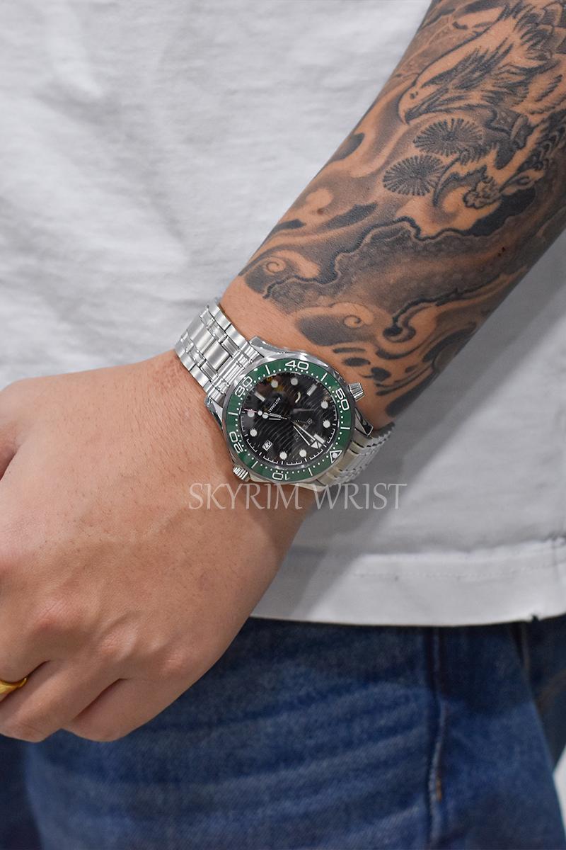 Mod Seamaster Silver Green - SKYRIM WRIST 