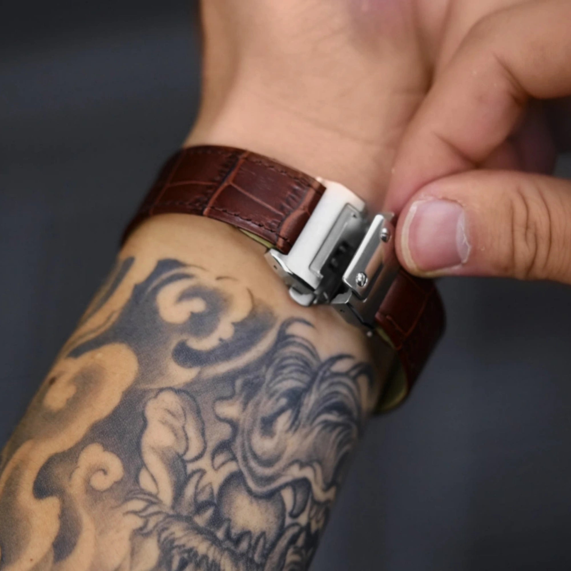 Santeiko Blanc Cuir Brun