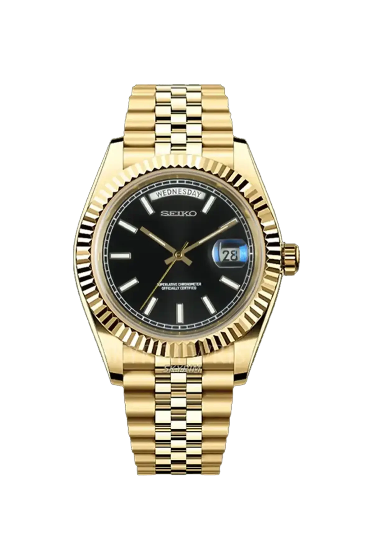 Mod Day-Date Gold Black - SKYRIM WRIST 