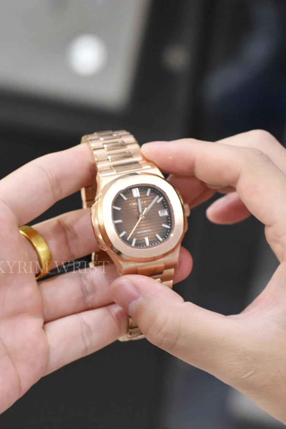 Mod Nautilus Rose Gold Brown - SKYRIM WRIST 