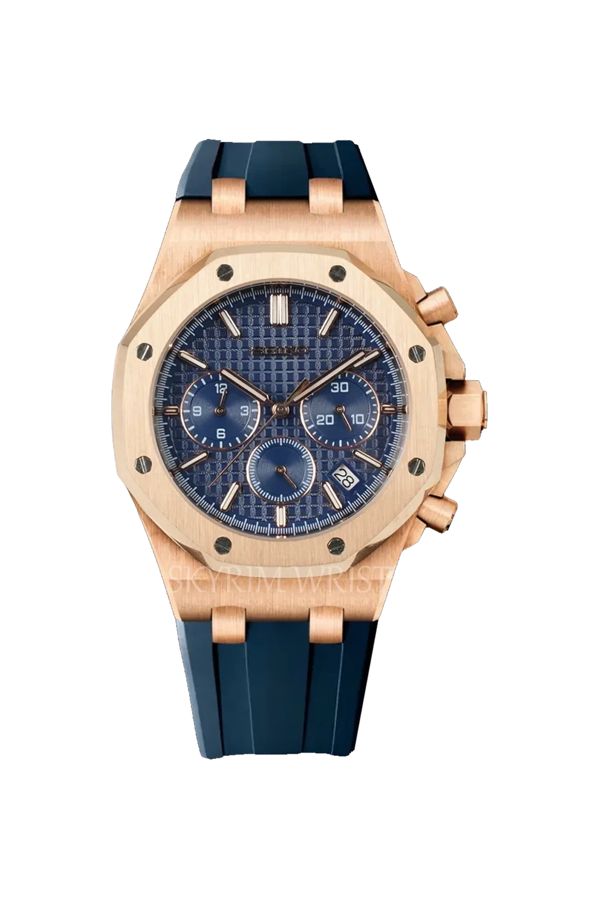 Mod Royal Oak Blue Gold Chrono - SKYRIM WRIST 