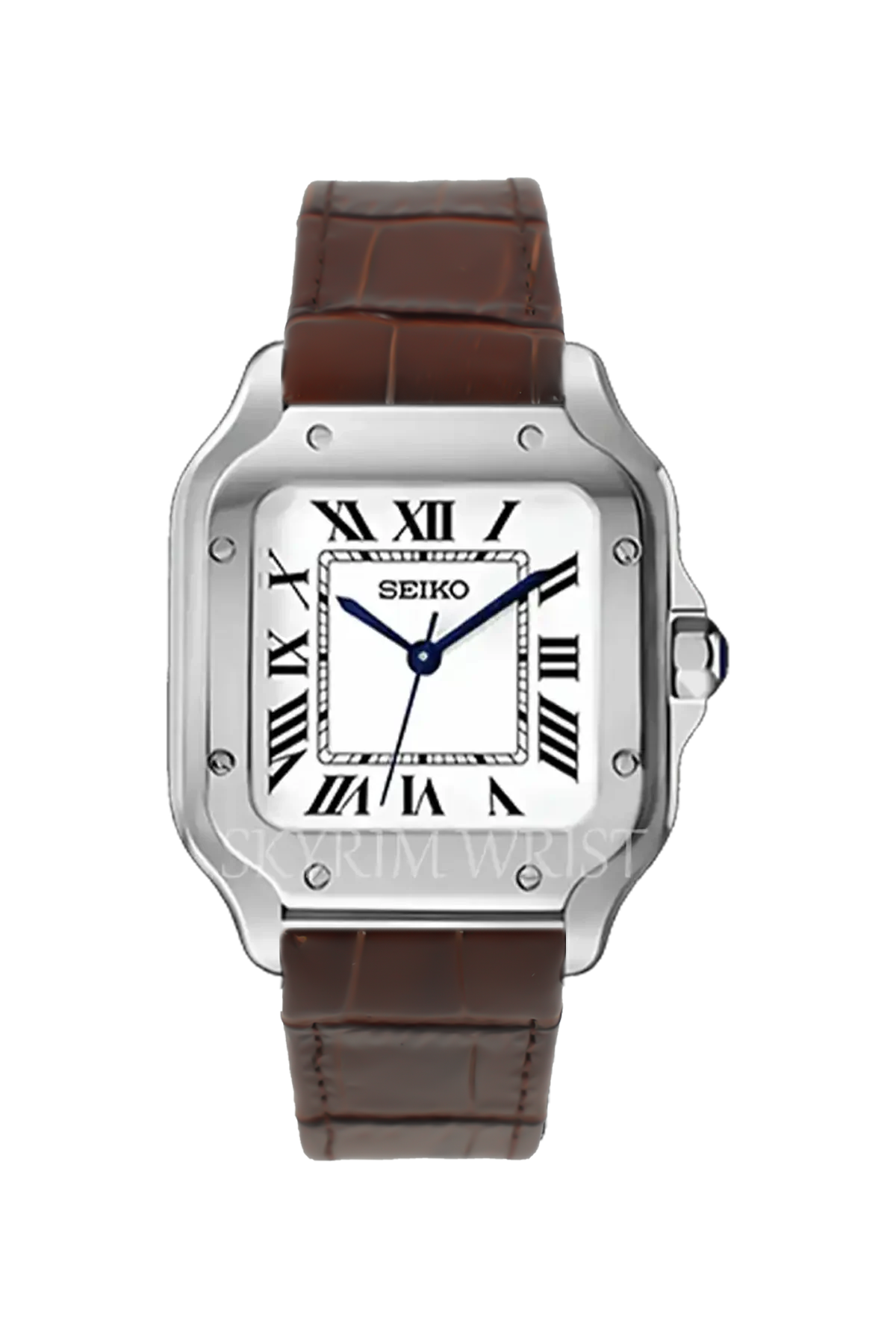 Mod Santos White Brown Leather - SKYRIM WRIST 